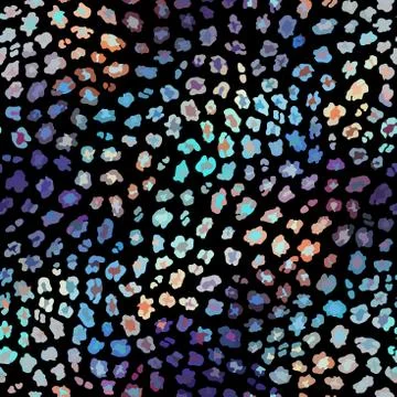 Seamless animal leopard texture pattern. Vector image. 스톡 일러스트