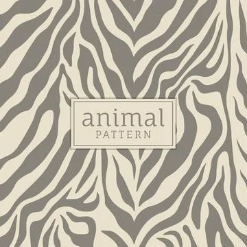Seamless animal mosaic pattern. Stock Illustration