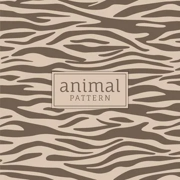 Seamless animal mosaic pattern. Stock Illustration