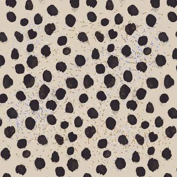 Seamless animal vector pattern. Cheetah skin print Illustrazione stock
