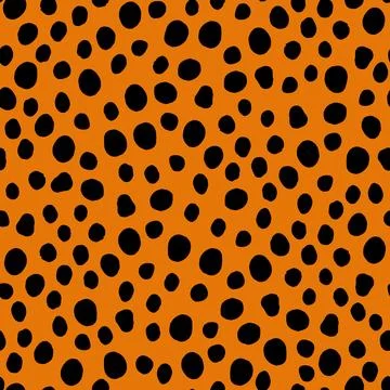 Seamless animalistic polka dots pattern. Abstract background 스톡 일러스트