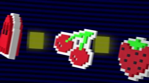 Seamless animated background of elements inspired in Pacman arcade videogame. Stock Footage 64338103