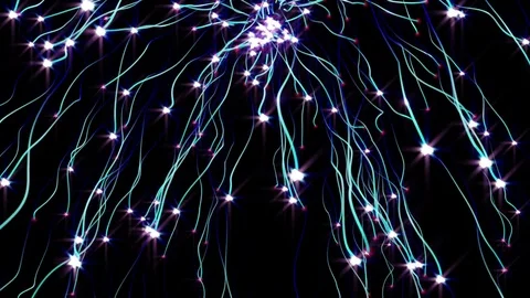 Seamless animated background of moving b... | Stock Video | Pond5