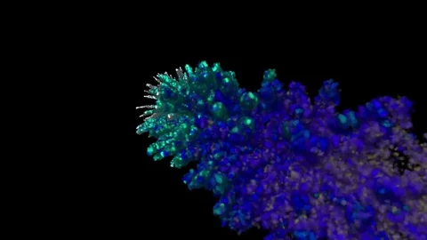 Seamless animated background of moving particles Vidéo 78443656