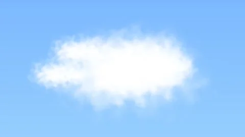 Seamless Animated Cloud Motion Graphic With Chroma Key Stock Footage 315991408