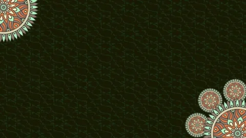 Seamless Animated Islamic Decorative Arabic Pattern Background Vídeos de archivo 334030135