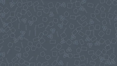 Seamless animated loop of outlined geometric shapes and abstract patterns o.. Vidéo 342477528