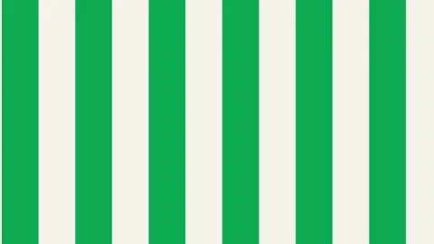 Seamless Animated Moving Green and Cream Striped Awning Loop for Retro Visuals Stock-Footage 345726450