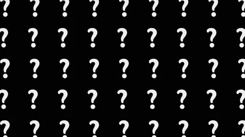 Seamless animated pattern 2D motion graphic background with question signs Stock Footage 226412440