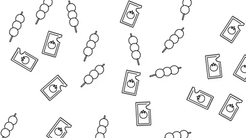 Seamless Animated Pattern Background with Fast Food Icons and Junk Food Elements Stock Footage 346186082