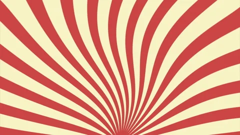 Seamless Animated Rotating Red and Off-White Spiral Rays Loop for Video Overlays Stock Footage 204738341