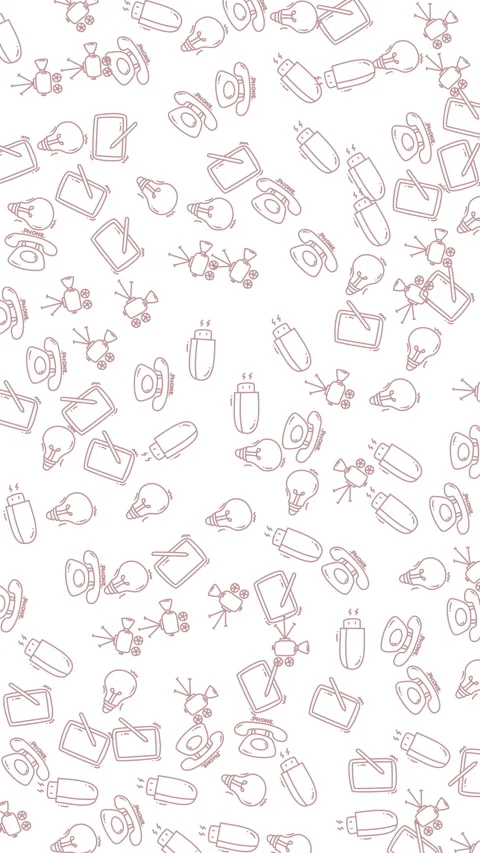 Seamless animated subtle dotted icon pattern on a clean white background fo.. Stock Footage 339992806