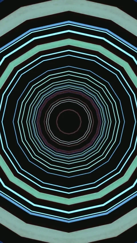 Seamless animated tunnel video loop creates a captivating visual experience.. Stock Footage 321567581