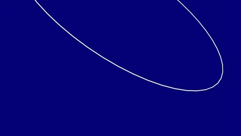 Seamless animation of bent lines on a blue background, motion design. Stock Footage 246823726