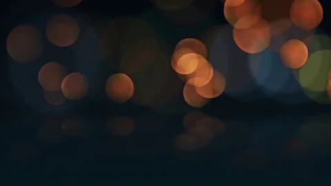 Seamless Animation of bokeh or defocus particles and reflection. Stock Footage 79217177