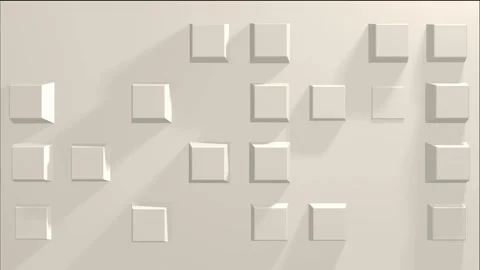 Seamless animation of cubes, white background. Stock Footage 259151814