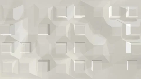 Seamless animation of cubes, white background. Stock Footage 259151817