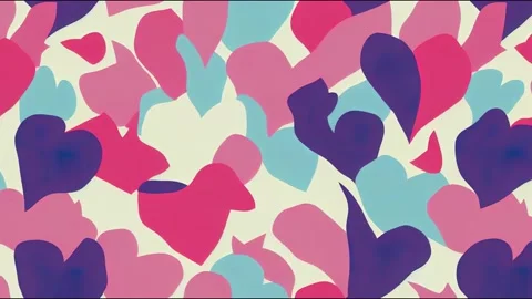 Seamless animation of cute rabbit with heart and star Video stock 220117460