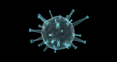 Seamless animation demonstrates the rotation of a three-dimensional model of Stock Footage 328652851