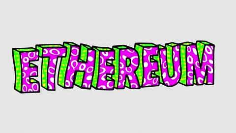 Seamless animation extruded letters in comic style, fluorescent textures and Stock-Footage 194492620