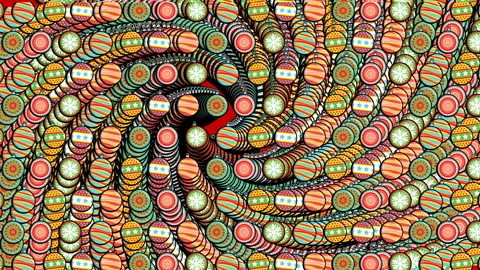 Seamless animation of illustration a pattern of Christmas tree glass balls Stock-Footage 289298371