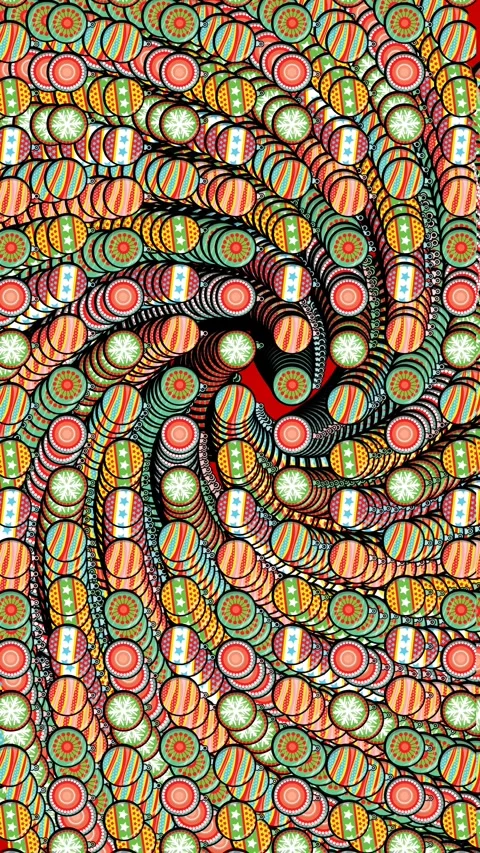 Seamless animation of illustration a pattern of Christmas tree glass balls Stock-Footage 320817822