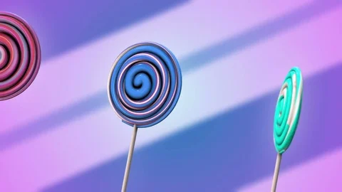 Seamless animation of lollipops. 動画素材 85089222