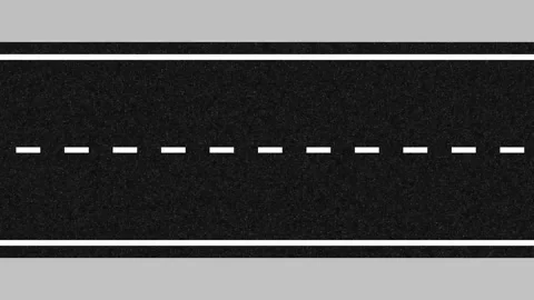 Seamless animation loop of a futuristic highway road in 4k Stock Footage 317829184