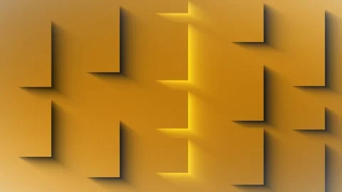 A seamless animation loop of rectangular panels rises from a warm golden 스톡 동영상 332381356