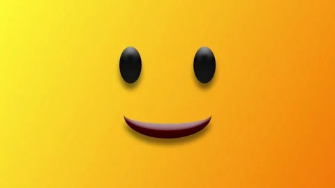 Seamless animation of simple smiling and one eye blinking. Stock Footage 270451221