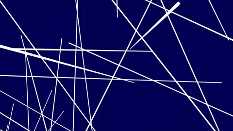 Seamless animation of smooth lines on a blue background, motion design, Stock Footage 246822478
