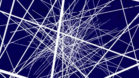 Seamless animation of smooth lines on a blue background, motion design, Stock Footage 246822483