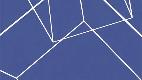Seamless animation of smooth lines on a blue background, motion design, Stock Footage 246822568