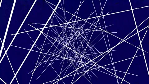 Seamless animation of smooth lines on a blue background, motion design, Stock Footage 246822576