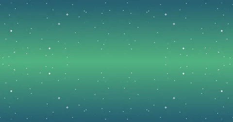 Seamless animation of starry night sky with flash. Vector retro futuristic Video stock 315527203