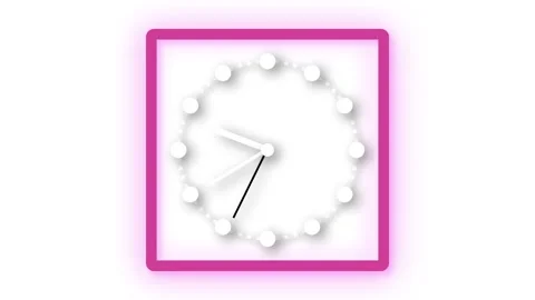 Seamless animation of white wall clock ticking. Smooth loop for time-relate.. Stock Footage 313420952