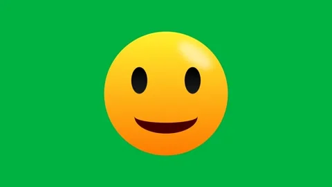 Seamless animation of winking expression on green screen Stock Footage 270451133