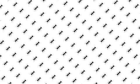 Seamless Ant Motifs Pattern Stock Illustration