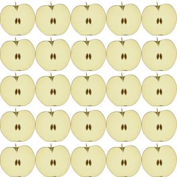 Seamless apple pattern Stock Illustration