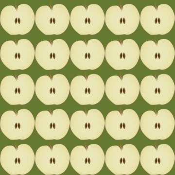 Seamless apple pattern Stock Illustration