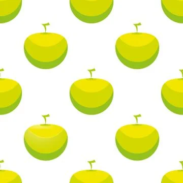Seamless apple pattern Stock Illustration