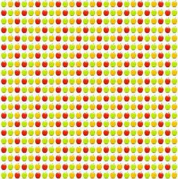 Seamless apples pattern Stock Illustration