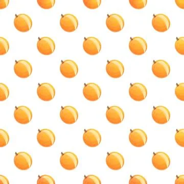 Seamless apricot fruit pattern vector illustration background Illustrazione stock