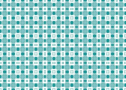 Seamless Aqua Geometric Small Scale Repeat Pattern Stock Illustration