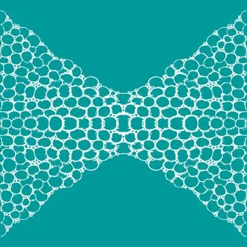 Seamless aqua tile with lacy patterns. Hand drawing in the style of sentangle Illustrazione stock
