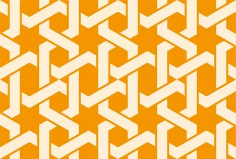 Seamless arabic ornament with entangled pattern Stock Illustration