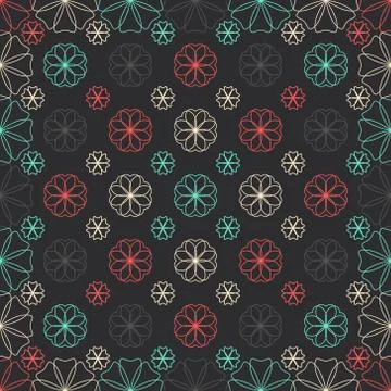 Seamless arabic pattern Stock Illustration