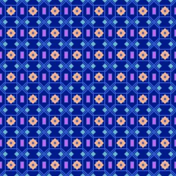 Seamless arabic pattern. Vector illustration. blue violet Stockillustratie