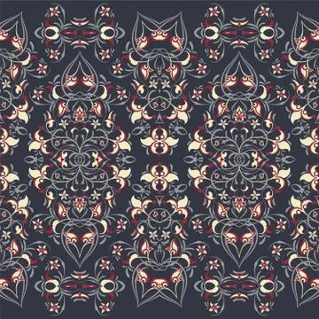 Seamless arabic patterns for border. Illustrazione stock