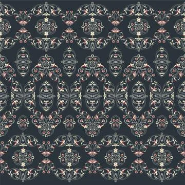 Seamless arabic patterns for border. Illustrazione stock